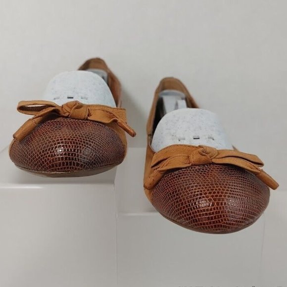 Franco Sarto® Amber™ Capped-Toe Brown Suede Ballet Flats Women's Size US 7.5 - Picture 8 of 16